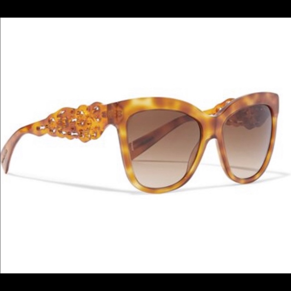 Dolce & Gabbana Blonde Havana Tortoise Sunglasses